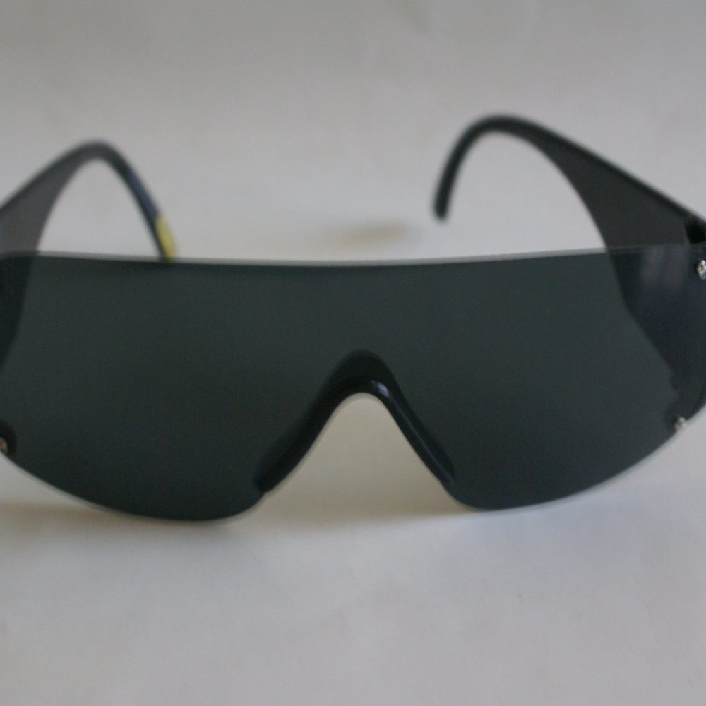Vintage Rimless Wrap Around Ravon Blade Sunglasses